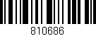 Código de barras (EAN, GTIN, SKU, ISBN): '810686'