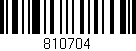 Código de barras (EAN, GTIN, SKU, ISBN): '810704'