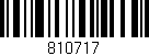 Código de barras (EAN, GTIN, SKU, ISBN): '810717'