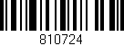 Código de barras (EAN, GTIN, SKU, ISBN): '810724'