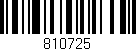 Código de barras (EAN, GTIN, SKU, ISBN): '810725'