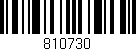 Código de barras (EAN, GTIN, SKU, ISBN): '810730'