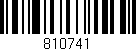 Código de barras (EAN, GTIN, SKU, ISBN): '810741'
