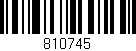 Código de barras (EAN, GTIN, SKU, ISBN): '810745'