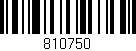 Código de barras (EAN, GTIN, SKU, ISBN): '810750'