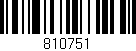 Código de barras (EAN, GTIN, SKU, ISBN): '810751'