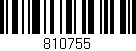 Código de barras (EAN, GTIN, SKU, ISBN): '810755'