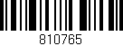 Código de barras (EAN, GTIN, SKU, ISBN): '810765'