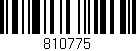 Código de barras (EAN, GTIN, SKU, ISBN): '810775'
