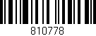 Código de barras (EAN, GTIN, SKU, ISBN): '810778'