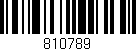 Código de barras (EAN, GTIN, SKU, ISBN): '810789'
