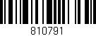 Código de barras (EAN, GTIN, SKU, ISBN): '810791'