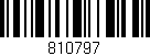 Código de barras (EAN, GTIN, SKU, ISBN): '810797'