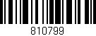 Código de barras (EAN, GTIN, SKU, ISBN): '810799'
