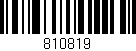 Código de barras (EAN, GTIN, SKU, ISBN): '810819'