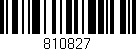 Código de barras (EAN, GTIN, SKU, ISBN): '810827'