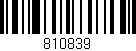 Código de barras (EAN, GTIN, SKU, ISBN): '810839'