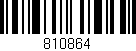 Código de barras (EAN, GTIN, SKU, ISBN): '810864'