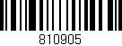 Código de barras (EAN, GTIN, SKU, ISBN): '810905'
