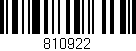 Código de barras (EAN, GTIN, SKU, ISBN): '810922'