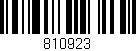 Código de barras (EAN, GTIN, SKU, ISBN): '810923'