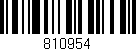 Código de barras (EAN, GTIN, SKU, ISBN): '810954'
