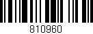 Código de barras (EAN, GTIN, SKU, ISBN): '810960'