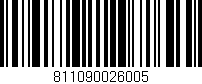 Código de barras (EAN, GTIN, SKU, ISBN): '811090026005'