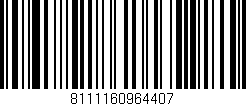 Código de barras (EAN, GTIN, SKU, ISBN): '8111160964407'