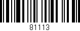 Código de barras (EAN, GTIN, SKU, ISBN): '81113'
