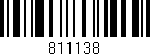 Código de barras (EAN, GTIN, SKU, ISBN): '811138'