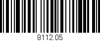 Código de barras (EAN, GTIN, SKU, ISBN): '8112.05'