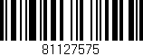 Código de barras (EAN, GTIN, SKU, ISBN): '81127575'