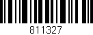 Código de barras (EAN, GTIN, SKU, ISBN): '811327'