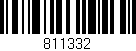 Código de barras (EAN, GTIN, SKU, ISBN): '811332'