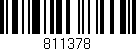 Código de barras (EAN, GTIN, SKU, ISBN): '811378'