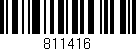 Código de barras (EAN, GTIN, SKU, ISBN): '811416'