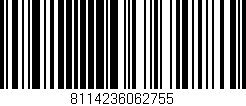 Código de barras (EAN, GTIN, SKU, ISBN): '8114236062755'