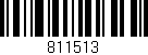 Código de barras (EAN, GTIN, SKU, ISBN): '811513'