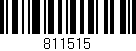 Código de barras (EAN, GTIN, SKU, ISBN): '811515'