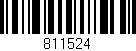Código de barras (EAN, GTIN, SKU, ISBN): '811524'