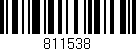 Código de barras (EAN, GTIN, SKU, ISBN): '811538'