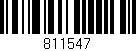 Código de barras (EAN, GTIN, SKU, ISBN): '811547'