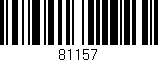 Código de barras (EAN, GTIN, SKU, ISBN): '81157'