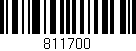 Código de barras (EAN, GTIN, SKU, ISBN): '811700'