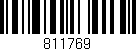 Código de barras (EAN, GTIN, SKU, ISBN): '811769'