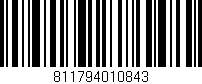 Código de barras (EAN, GTIN, SKU, ISBN): '811794010843'