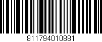 Código de barras (EAN, GTIN, SKU, ISBN): '811794010881'