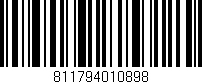 Código de barras (EAN, GTIN, SKU, ISBN): '811794010898'