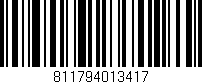 Código de barras (EAN, GTIN, SKU, ISBN): '811794013417'